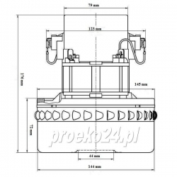 TURBINA SILNIK ODKURZACZA